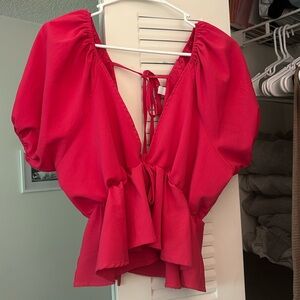 Puff sleeve top